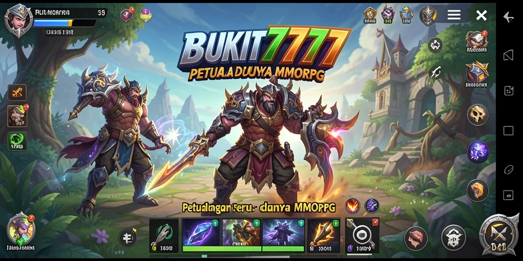 Tangkapan layar utama BUKIT777 menampilkan aksi seru dalam gameplay MMORPG.