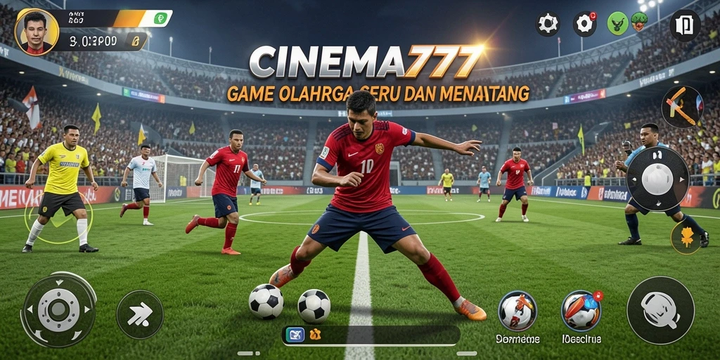 Tampilan menarik dari gameplay olahraga yang seru di CINEMA777.