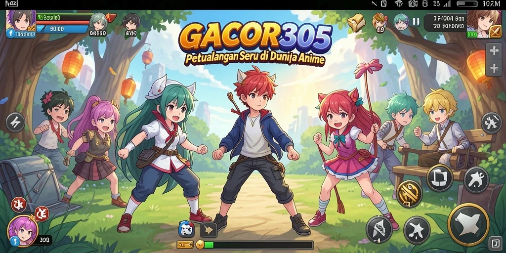 Tampilan gameplay GACOR305 yang penuh aksi dan warna.