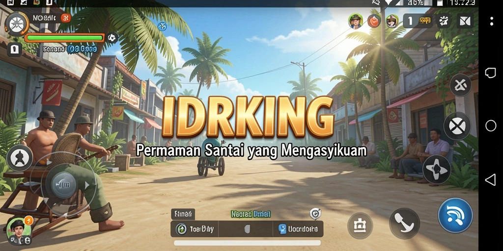 Tampilan gameplay menarik dan penuh warna dari IDRKING.