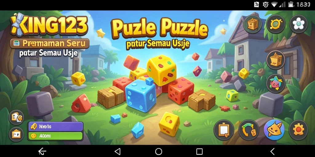 Tampilan gameplay KING123 menunjukkan serunya menyusun potongan puzzle.
