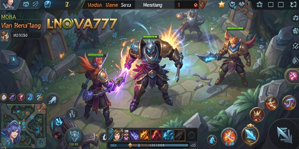 Tampilan gameplay LNOVA777 yang penuh aksi dan strategi.