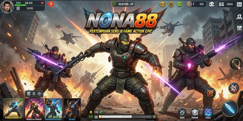 Tampilan gameplay NONA88 yang mendebarkan dan penuh aksi.