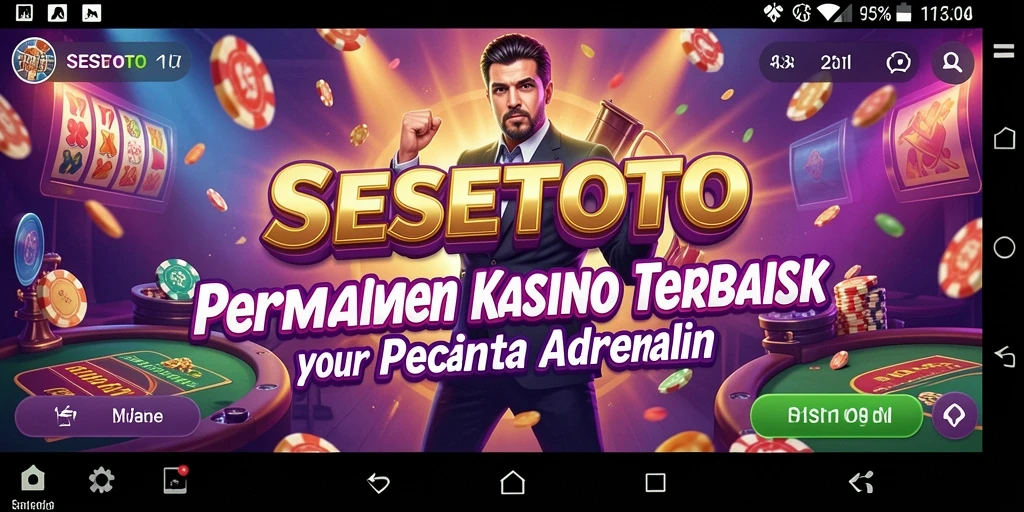 Tampilan gameplay Kasino SESETOTO yang menegangkan dan penuh warna.